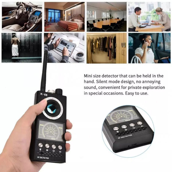 K68 Anti Spy Wireless RF Signal Detector Bug GSM GPS Tracker Hidden Camera  Eaves 409shop,walkie-talkie,Handheld Transceiver- Radio